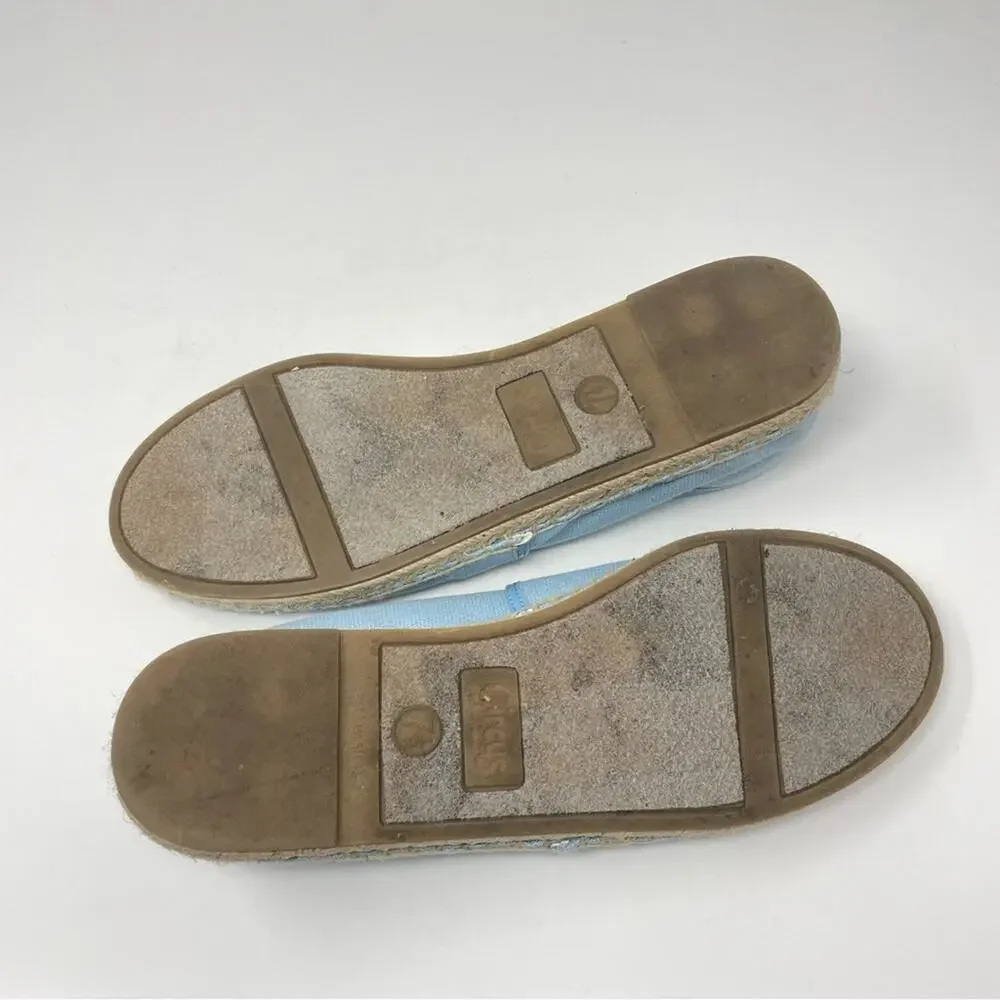 Sam Edelman Circus | Queen Bee Espadrilles Flats Blue Embroidered 7.5